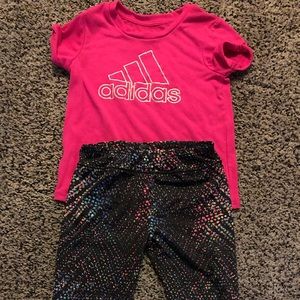 Adidas- girls pant/shirt (excellent condition)